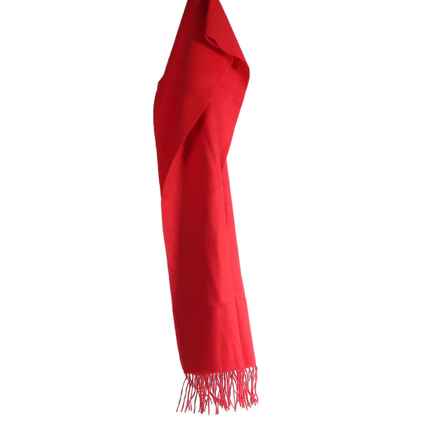 100% cashmere scarf - red - 160 x 32cm