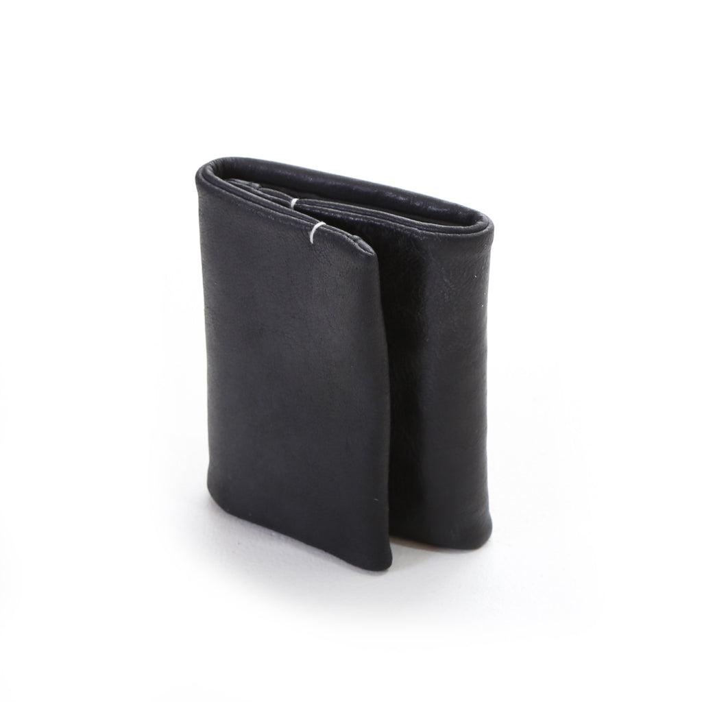 black - leather card/note fold wallet