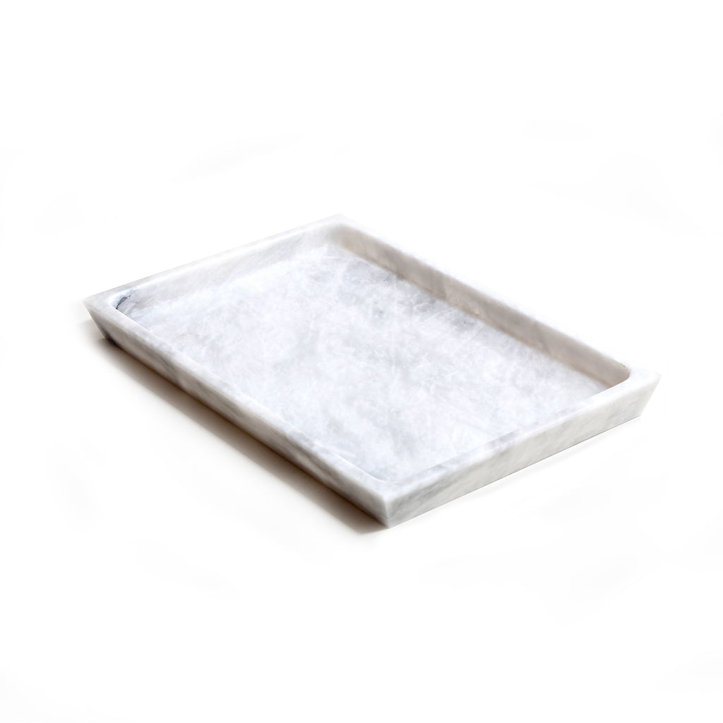 large marble rectangular tray