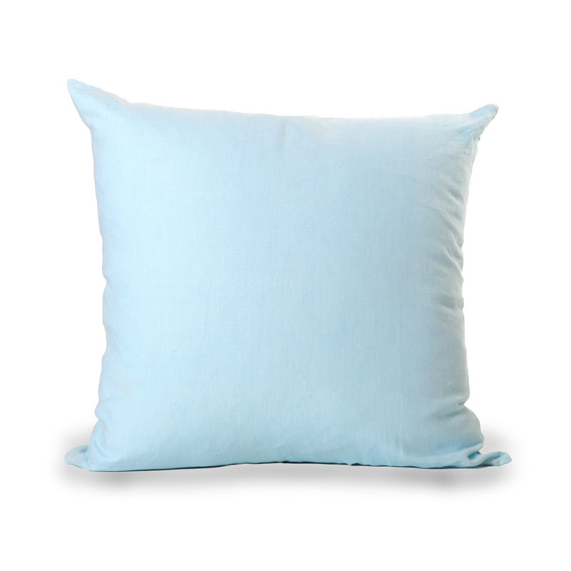 linen cushion - aqua