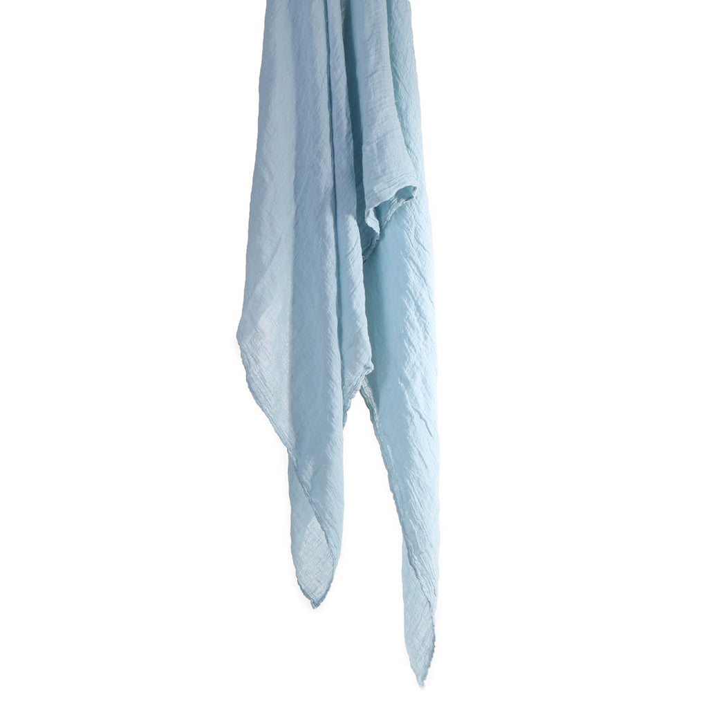organic hemp scarf blue