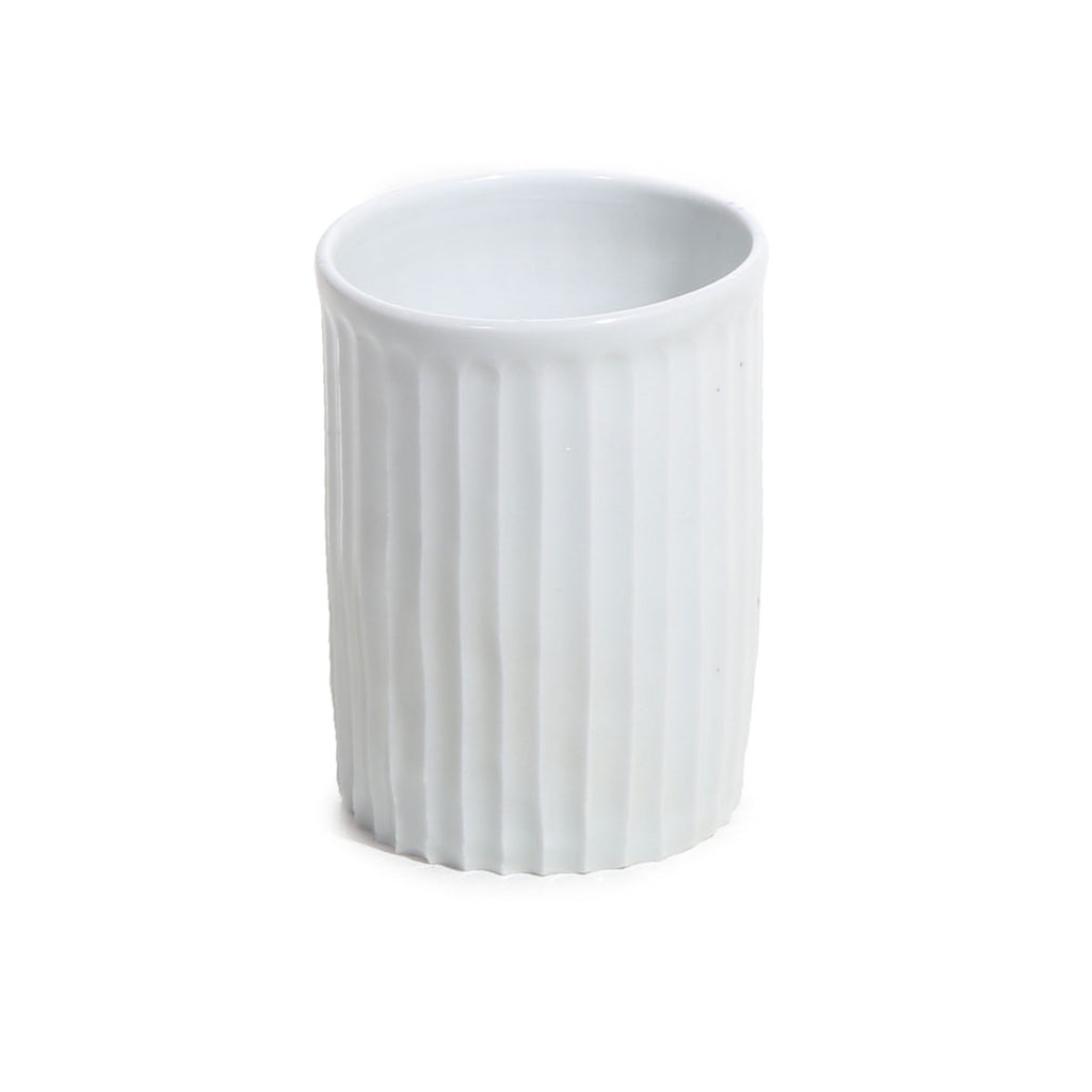 hirata fluted porcelain cup