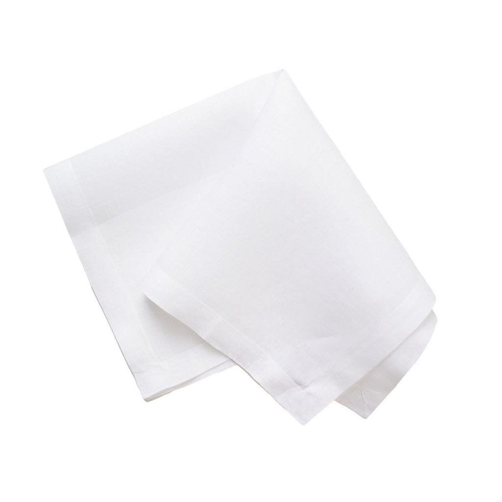 linen napkin - white 50 x 50cm gentle machine wash under 30 ° c do not tumble dry to avoid shrinkage