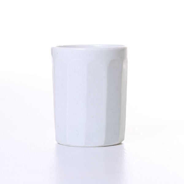 hirata light celadon glazed facetted cup