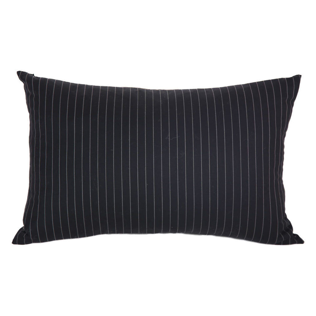 silk pinstripe cushion
