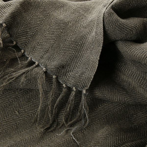 100% linen bed cover - charcoal 260x220 cm wash below 40 degrees