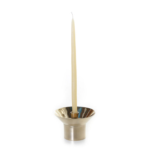 planet solid brass candle holder
